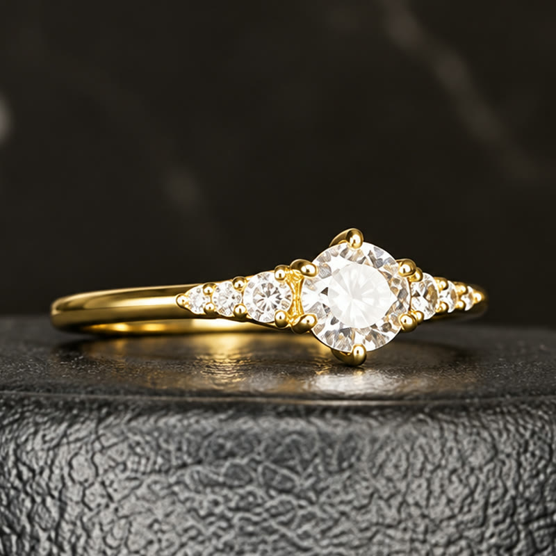 Anillo Perla, baño en oro 18K