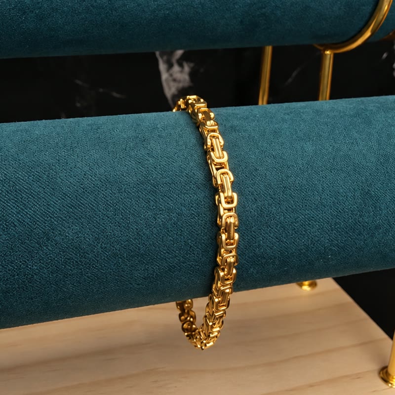 Pulsera Punto Peruano, baño en oro 18K