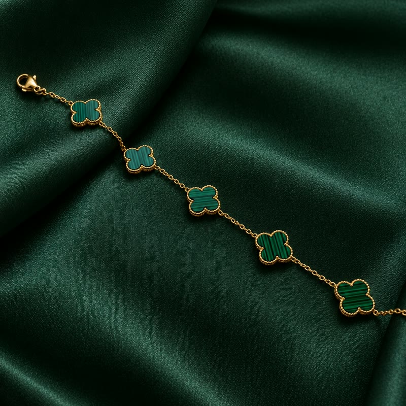 Pulsera Van Cleef, baño en oro 18K